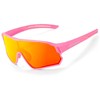 Rockbros 14110009004 polarized dviratininko akiniai vaikams 8-14 metų amžiaus – rožinės spalvos