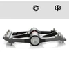 Rockbros 2020-12BBK Platform Aluminum Bicycle Pedals - Juodas