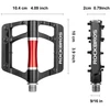 Rockbros 2020-12CBK Platform Aluminum Bicycle Pedals - Juodas