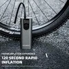 Elektryczna pompka do roweru Rockbros 42720001001 su wyświetlaczem LED + kabelis USB-C - USB-A - juoda
