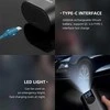 Elektryczna pompka do roweru Rockbros 42720001001 su wyświetlaczem LED + kabelis USB-C - USB-A - juoda