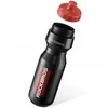 Gertuvė Rockbros 750 ml Bike Bottle - Transparent Juodas with Raudona Mouthpiece