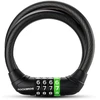 Rockbros 87632 dviračio spyna su kodu, plieno lynas, 115 cm - juodas