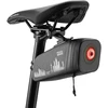 Rockbros AS-141 Lightweight Bicycle Seat Bag with Smart Rear Light - Juodas