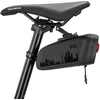 Rockbros AS-141 Lightweight Bicycle Seat Bag with Smart Rear Light - Juodas