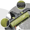 Rockbros AS-145 ROAD TO SKY handlebar bicycle bag, waterproof, 2 l - žalias