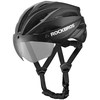 Rockbros Bike Helmet with Visor, Detachable UV Protective Goggles, Unisex - Žalias