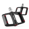Rockbros BP2603 Platform Bicycle Pedals with Titanium Axle and Magnesium Alloy Bearings - Juodas
