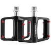 Rockbros BP2603 Platform Bicycle Pedals with Titanium Axle and Magnesium Alloy Bearings - Juodas