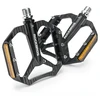 Rockbros C700 Reflective Aluminum Platform Bicycle Pedals - Juodas