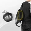 Rockbros D49-2 sports backpack bag with drawstring, zipper pocket and ventilated back 9 l - juodas