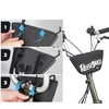 Rockbros G011 Flash Journey trapezoidal handlebar bike bag 0.7 l - juodas