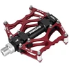 Rockbros JT201012LR 2010-12L Aluminum Platform Bicycle Pedals - Raudona