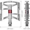 Rockbros JT410 4.10 4 Bearing Bicycle Pedals - Sidabrinis