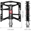 Rockbros JT410 4.10 4 Bearing Bicycle Pedals - Juodas