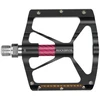 Rockbros K307PT Aluminum Reflective Platform Bicycle Pedals - Juodas