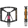 Rockbros K307PT Aluminum Reflective Platform Bicycle Pedals - Juodas