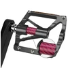 Rockbros K307PT Aluminum Reflective Platform Bicycle Pedals - Juodas