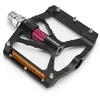 Rockbros K307PT Aluminum Reflective Platform Bicycle Pedals - Juodas