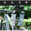 Rockbros KS-415 Aluminum Adjustable Bottle Cage Adapteris - Juodas