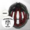 Rockbros LK-69 dviračio šalmas su sustiprintu rėmu 58-62 cm - Juodas