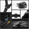 Rockbros LK-99 Kalnų dviratis Helmet with Adjustable Visor and Magnetic Closure 58-62 cm - Juodas
