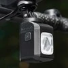 Rockbros M8 1600lm front bike light with remote control 10m rechargeable 4000 mAh - juodas