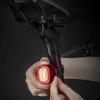 Lampka rowerowa tylna Rockbros Q2S LED su inteligentnym systemem stop + kabelis USB-C - USB-A - juoda