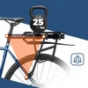 Rockbros RBHJ-1 Juodas Diamond Bike Rack with Mudguard and Quick Mount for 26-29" Mountain Bikes - Juodas