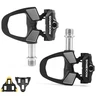 Rockbros RD9 Shimano SPD-SL anglies pluošto ir titano lydinio pedalai - Juodas
