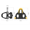 Rockbros RD9 Shimano SPD-SL anglies pluošto ir titano lydinio pedalai - Juodas