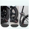 Rockbros RKS507 bicycle lock with 5-digit code, steel cable, 180 cm - juodas