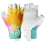 Rockbros S389 Women's Short Shock Absorbing Cycling Gloves L - Multicolor