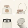 Rockbros S550H-1 700 ml Thermal Bottle with Magnetic Holder and Mounting Strap - rusvai gelsvas
