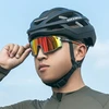 Rockbros SP258 ROAD TO SKY dviratininko akiniai su poliarizuotais oranžiniais lęšiais - Žalias