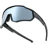 Rockbros SP383 Polarized Mirror Kids Cycling Glasses with UV400 Protection - Juodas