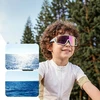 Rockbros SP383 Shining Warrior Cycling Glasses - Matte Baltas Frame, Polarized Raudona Lenses