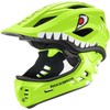Rockbros TT-32004 „Shark“ vaikiškas dviračio šalmas su nuimamu antgaliu, M dydis (54-58) - Žalias
