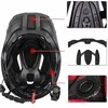 Rockbros TT-32SBPP-M children's bicycle helmet with removable chinbar, dydis M – violetinė-pink