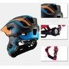 Rockbros TT-32SOBL-M children's bicycle helmet with removable chinbar, dydis M - juodas and oranžinis