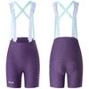Rockbros YDDK017-1 TVI Women's Cycling Shorts with Bib and Pad Size S - Violetinė