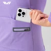 Rockbros YPW065 TVI Women's Long Sleeve Cycling Jersey Fall/Winter M - Violetinė