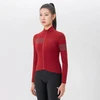 Rockbros YPW065 TVI Women's Long Sleeve Cycling Jersey Fall/Winter M - Raudona