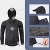 Rockbros YPY013BK3XL Striukė nuo lietaus, kvėpuojanti, atspari vėjui XXXL - juoda