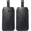 Dėklas Oem ROYAL - Leather universal belt pocket / juodas - Size L - IPHONE 6 / 7 / 8