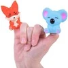 Jokomisiada Rubber finger puppets ZOO animals - set of 5 ZA5601 figures