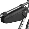 SAHOO Bicycle Bag Road Bicycle Middle Frame Bag, Atsparus vandeniui, 2L, Juodas
