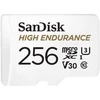 SanDisk High Endurance Micro SDXC 256GB V30 + Adapteris