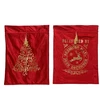 None Nežinomas Kalėdų senelio maišas Decoris Velvet 374135, raudonas, 80 cm