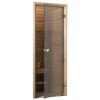 Saunos durys ANDRES SCAN 70x190cm dreb, bronz, mat stiklas
